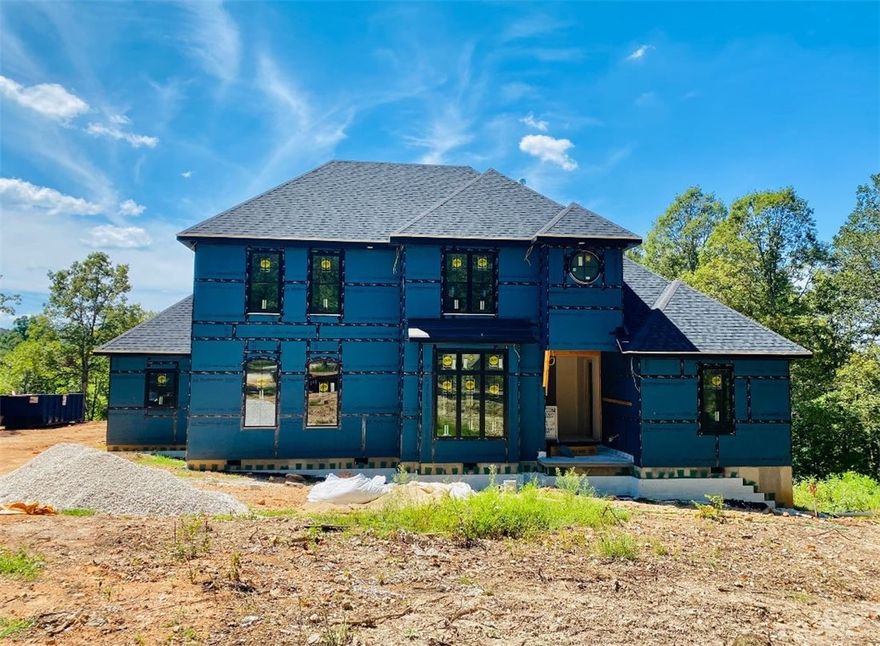 Beautiful 6,360SF custom home on 4.47acres built by Rare Bird Builders. Foyer welcomes you into this beautiful open floorplan with large living room with 10' ceilings, wood flooring, lots of natural lighting, gas-fireplace and built-in shelves. Eat-in kitchen, walk-in pantry, large dining with built-ins, mud room, office, large laundry and additional bedroom. Large owners bedroom with huge walk-in closet and custom bathroom. Upstairs features, bonus room, extra storage closet, 2 additional spacious bedrooms. In-ground pool, covered back patio w/built-in frill, wood burning fireplace, and 2-2 car garages.