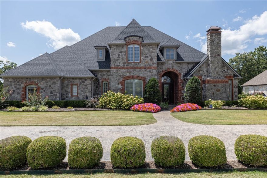 Nestled in the gated subdivision of Clear Creek, this stunning home offers beautiful details & custom built-ins throughout. Inside you’ll find two spacious living areas, formal living room & cozy hearth room off the kitchen. Gourmet kitchen features granite counters, stainless appliances, a center island, & a bar, complemented by a formal dining room. Primary suite boasts a large office, bath with double vanity, walk-in shower, & jetted tub. Upstairs, a versatile bonus area and three additional bedrooms await. Recent updates include new hardwood floors, fresh interior paint, modern lighting, & a new HVAC for the primary suite. The backyard is an entertainer’s dream, featuring a covered patio overlooking an inground gunite saltwater pool, outdoor fireplace, & professional landscaping. Garage is equipped with epoxy flooring, storage, & EV charger. With a new roof, chimney, & many upgrades, you can experience the perfect blend of elegance & modern convenience in this meticulously curated retreat.