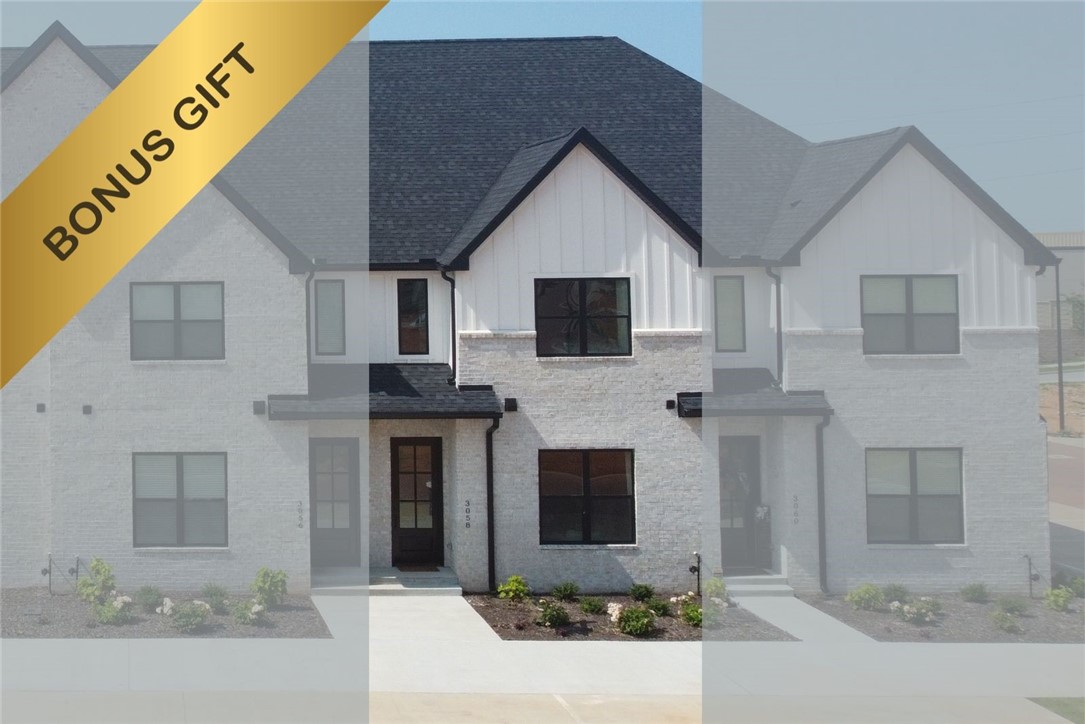 Bonus Gift= $10k flex credit Or Move-in Package of Fridge, Washer, Dryers & Blinds. Introducing The Lancaster Townhome!
Located in The Village at Pinnacle Hills, just East of S Bellview Rd on Ajax, walking distance to Target, Promenade and the upcoming Bellview Entertainment District. This community has a ton to offer from pickleball courts and discounted memberships at Matrix NWA, to maintenance-free living! The HOA maintains everything—landscaping, irrigation and snow removal—so you can get back to doing more of what you love! You'll love the brick pavers throughout the community as you stroll through.
But wait, there's more!
These luxurious townhomes have double-insulated shared walls, providing superior noise reduction and enhanced thermal efficiency. Enjoy peace and quiet in your own haven, while keeping your energy bills low.
Don't miss out on this incredible opportunity! *Property taxes to be assessed by county after closing.