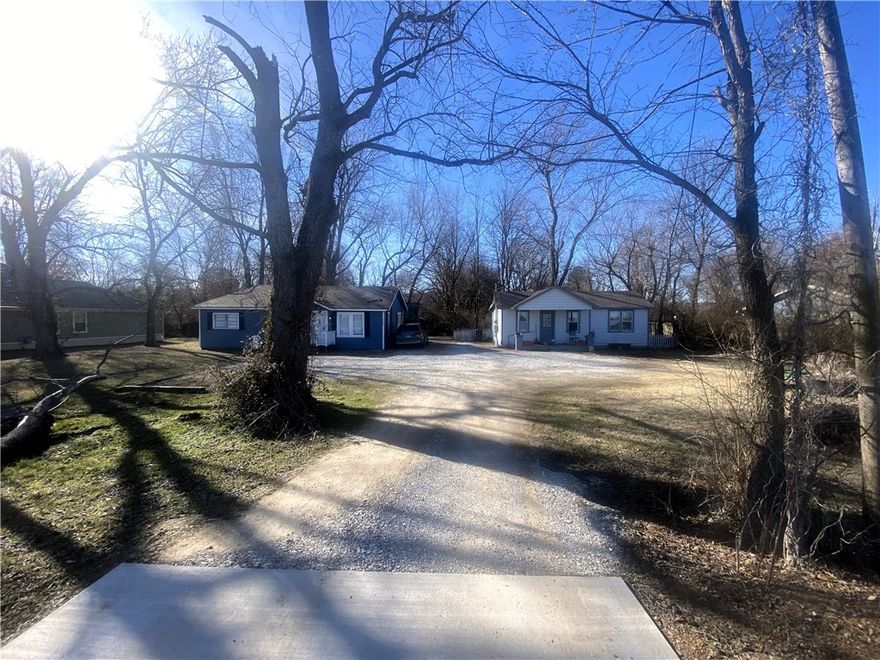 1429 and 1431 sold as one for $499,000. Calling all investors!!!! Are you looking for your next goldmine, well here it is on this total .5 +/- acre lot in prime location to build new investment properties. Just up the street from the new Fayetteville Police Department and 2 minutes to I-49. The University of Arkansas is about 4-5 minutes away, so this would be an excellent opportunity to build student homes, duplexes or townhomes. Currently zoned RSF-4, so will need to work with the city to rezone to add more doors, but zoned RSF-8 about 100 yards down street on Deane.
Total price, .50 +/- acres and total taxes in this listing is the total price, acreage and taxes are for both properties together, must be bought together and price is for both homes together and the .5 acre lot.
Tenant occupied. Please do not bother tenants, do not knock on doors and no inside showings please until under contract. Value is in the land. Tenant is month to month, but would stay until new owner is ready to demolish homes.