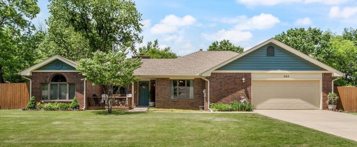 Invite the inside out! This home lives much larger with its outside amenities. Corner lot, established neighborhood, RV pad & a storm shelter in the garage. You are close to downtown, shopping, parks, schools & trails. Come enjoy!