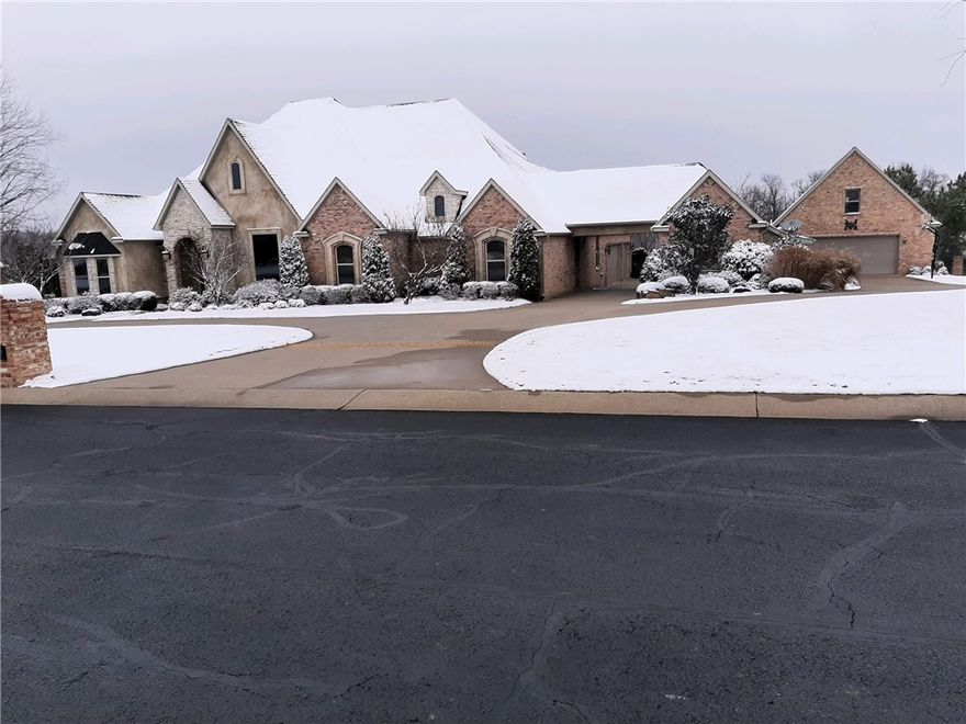 Located in Churchill Downs, a gated community, this exquisite estate home with a swimming pool is situated on over 2 ¼  acres. The main house is approximately 4350 square feet with a 3-car garage and an additional, detached 2 car garage/workshop with a second level.  Across the breezeway from the main house is a 350 sq ft heated & cooled guest house with a full bath. The home’s main level includes an open floor plan, office, formal dining room, powder room, utility room, butler's pantry, primary bed/bath suite, additional bedroom with a private bath & 2 other bedrooms sharing a Jack and Jill bath. Upstairs, is a bedroom/ bonus room, half bath and another bonus room. This stunning home has many elegant features including: recently painted, hardwood floors, granite countertops, gas range, lots of windows, woodburning/gas fireplace and built-ins. You will love the refreshing pool, covered back porch and the spacious backyard. Showings to start on WEDNESDAY, March 1, 2023. Professional photos to be taken next week.