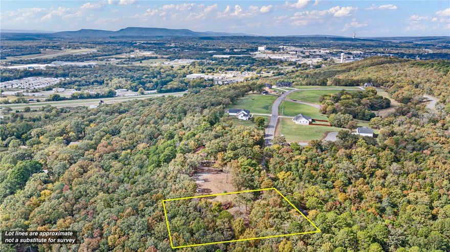 1 +/- Acre Lot. This joins, but is not part of the newest Eagle Crest Subdivision neighborhood. This property is right beside Richland Hills, Cove Landing and Cliff & Stream. Just minutes from town with amazing views of Galla Creek Lake, Russellville and you can even see Mtn Nebo. These will not last long at all. Schedule your showing today. Preliminary perc test already performed and passed. Fiber Internet.