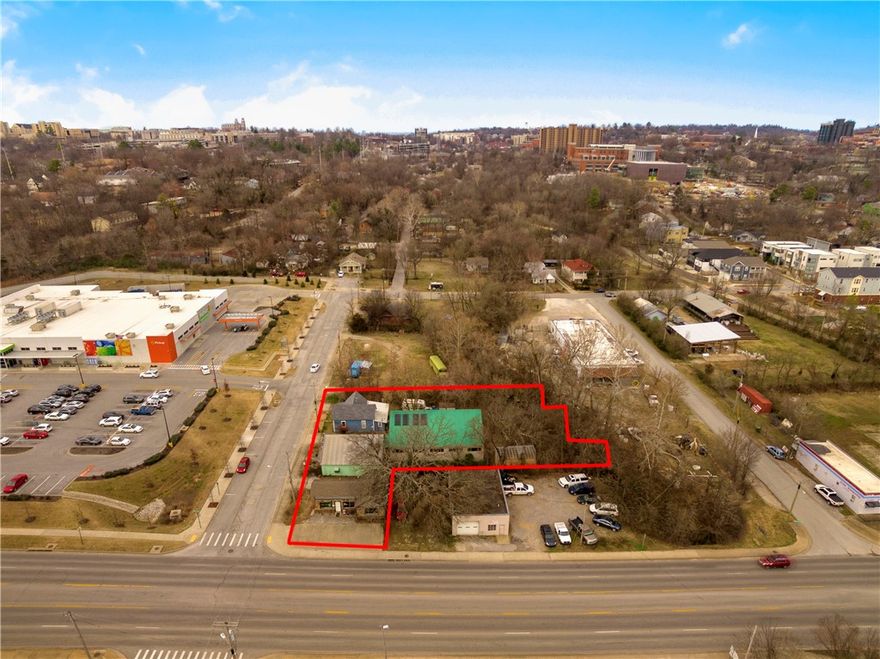 Investment Opportunity!!  Three parcels totaling .46 acres in a prime location in South Fayetteville. All 3 parcels are zoned MSC with a variety of options for developments, see attachments for zoning allowances. 

This property is among the emerging Cultural Arts District and the University of
Arkansas Art and Design District, along with the thriving South Fayetteville neighborhood. The Razorback
Greenway runs along the east side of the property, linking to the Tsa-La-Gi Trail. Tanglewood Branch,
tributary of the West Fork of the White River, runs along the edge of the property, but it is not in any
flood zones. See MLS 1139462
Additional parcels 765-05538-000, 765-05540-000