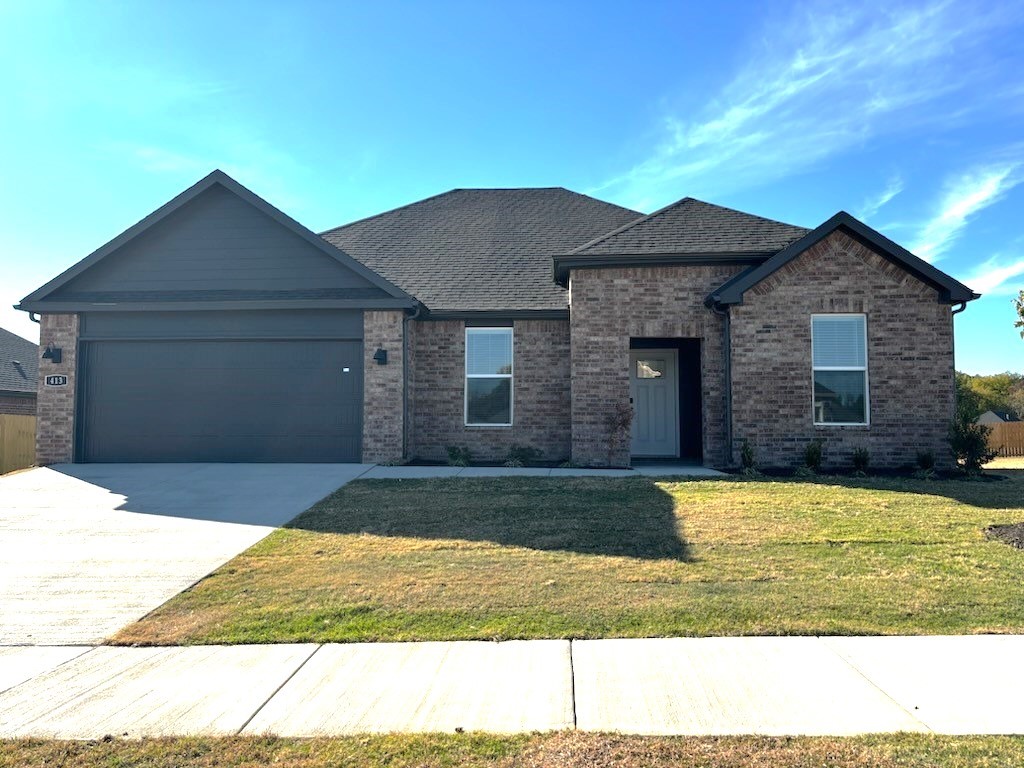 Sold Before Print! Beautiful Bandera Plan in Goose Creek Village, the impressive subdivision where quality and affordability meet in the heart of Farmington. This home features gorgeous quartz kitchen countertops, stainless steel appliances and a walk-in pantry. (per plan) 42 inch upper cabinets with top molding and soft close cabinet doors. Private bedroom one includes a lovely en-suite with quartz counter tops, double sinks, over-sized shower and walk-in closet. Living room will showcase a beautifully modern Electric Fireplace with heater. Luxury Vinyl plank flooring throughout! Ceiling Fans! This home exterior will have 4 sides brick! Covered patio and a landscape package. Garage Door opener! Taxes and Parcel # TBD.