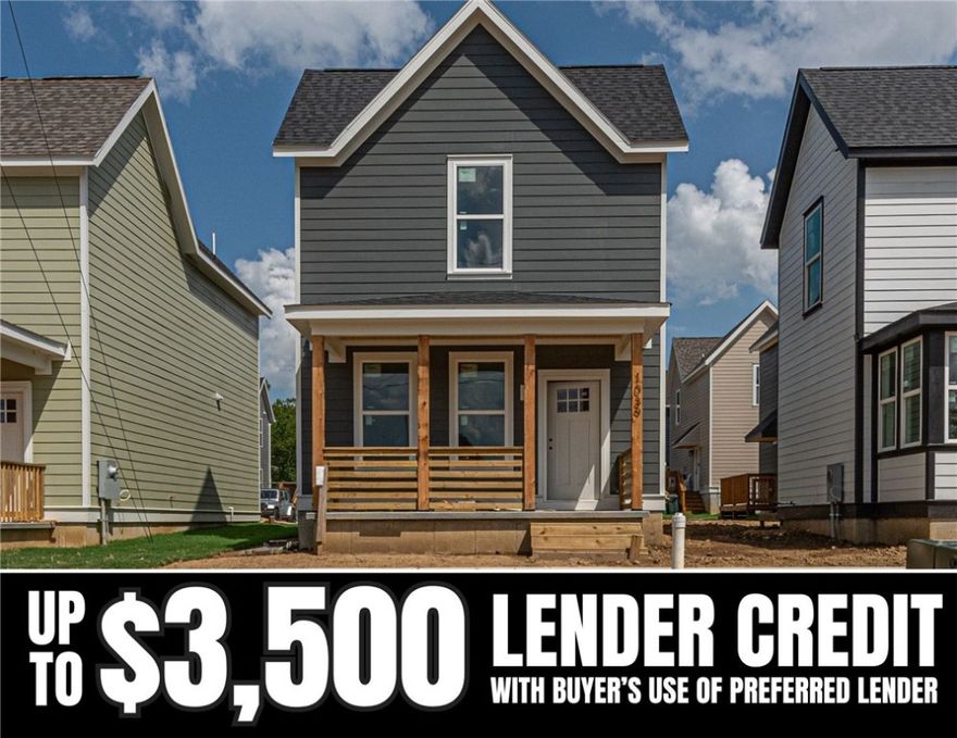 $3,500 LENDER CREDIT offered with buyer’s use of builder’s preferred lender - Use towards rate buy-downs or closing costs! (OPEN HOUSES hosted @ MODEL HOME: 1015 N Laramie Heights) Welcome to Southern Woods! A Trailside Community at the base of Centennial Park 2022 Top Outdoor Facility Rating) Location offers access to miles of trails, greenspaces with paved pathways, & bicycle stalls, minutes away to shopping, food, I-49, & University of Arkansas! DUPLE floor plan feat: a covered front porch w cedar posts, an open concept first floor w 9’ ceilings, half bath, LVP floors, & kitchen w 3cm granite counters, subway tile backsplash, large center island w sink, stainless steel appliances & back deck! Upstairs: Laundry space & 2 Bedrooms w private ensuites. Perfect for homeowners & investors! POA $35/mo includes lawn mowing! Join this community in a premier location today!
