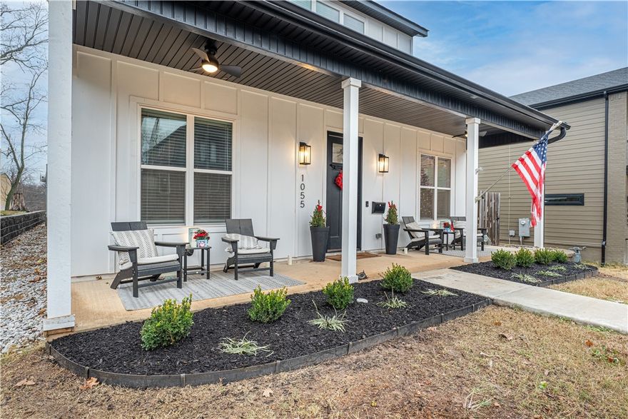 Welcome To Your Next Home! Downtown Living Awaits In This Nearly New And Fully Loaded Charmer That Gets You Right In The Middle Of Trails, Restaurants, Shopping, Museums, Entertainment, And So Much More! Fantastic Curb Appeal. Cozy Up On The Large Front Porch Or Entertain And Relax On The Large Side Patio Area. Inside Is Light And Bright And Offers An Open Living Area w/ Fireplace, Kitchen With Custom Cabinets, Quartz Counters, Tile Backsplash, Vented Hood, Built-in Appliances Just To Name A Few. Bar Seating + Spacious Dining Room. On The Main Level You Will Also Enjoy The Primary Suite Offering A Walk-in Pass Through Closet Into The Laundry/Utility Along w/ A Dual Split Vanity, Full Custom Tile Shower In Primary Bath. A Secondary Bed + Full Bath Rounds Out The Main Level. Head Upstairs To Find The Last 2 Secondary Beds + 3rd Full Bath. No Matter Where You Are In The Home, You Will Find Custom Details To Enjoy. Perfect Home. Perfect Location. Come See!