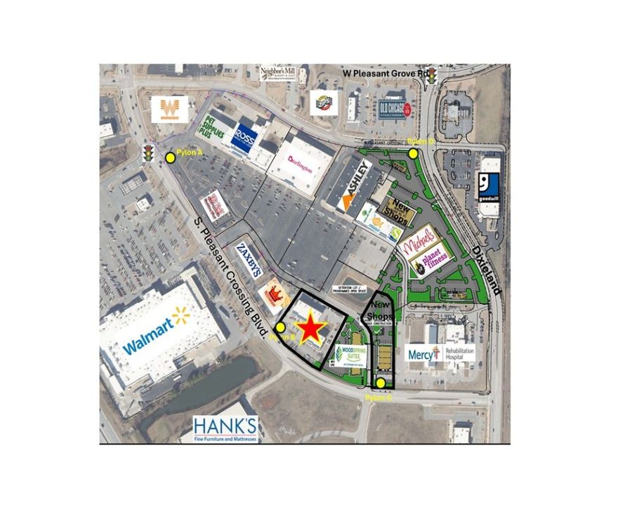 Located on the bulls eye of residential growth and regional accessibility Pleasant Crossing Commons is the Class A retail destination for Northwest Arkansas.