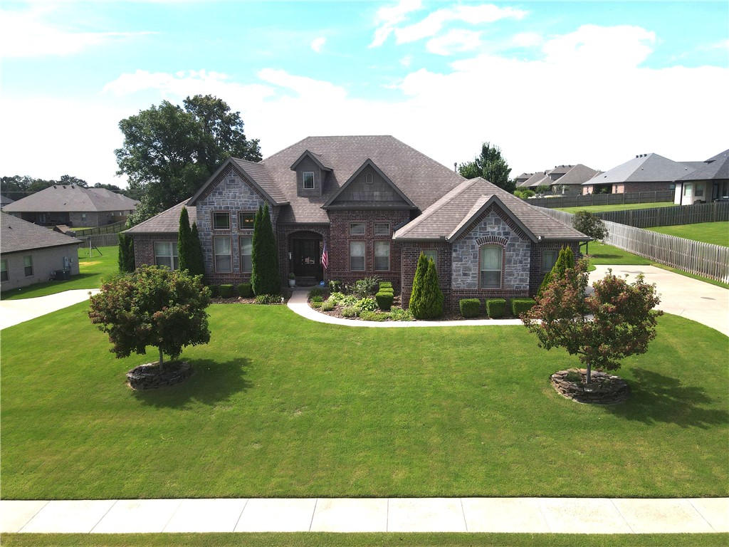 Stunning 4 bedroom, 3 bathroom brick home on a large lot in the highly desirable Elm Valley subdivision. This home has been extremely well taken care of and features an office, formal dining and sun room. The kitchen and living are laid out perfectly for entertaining and the split floor plan allows for a private primary suite. The built in storage and high end finishes stand out right away for a luxurious feel. The large lot gives plenty of room to spread out and enjoy the outdoors. Make this house your Home, schedule your showing today!
All draperies and rods will not convey with the home.