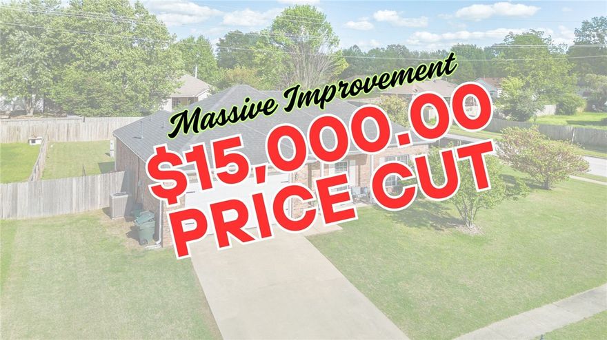 Check out this sweet 3-bed, 2-bath home.  It's a comfy 1,978 sqft and sits on a big corner lot in a super nice, established neighborhood. Don't miss out on the all-purpose sunroom that runs from one end to the other, with large, screened windows & 55" TV. You, your fur babies & plants will enjoy this space.
Grabbing groceries is no biggie, and there's tons of fun stuff to do around here. Not to mention, you're only 11 min from the University of Arkansas.
Bonus? There's a 10x10 shed out back for all your stuff. Plus, the Maytag fridge, microwave, dishwasher, and 30" double oven all stay! Enjoy long-term savings & peace mind with new roof installed in 2022, updated HVAC system from 2018. You'll appreciate the privacy fence in the bigger backyard. Wait till you see the 2 beautiful magnolia trees!
Inside feels so airy and bright with lots of natural light and open space. If you love to bike or walk, you're close to the Greenway & parks!
Come see it, you might just fall in love!