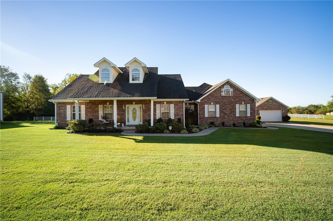 Lot of updates in this 3 bed/ 2.5 bath home just North of Alma. The roof, HVAC, premium vinyl flooring and fixtures are all new within the last 5 years. Eat-in kitchen plus formal dining, separate office. Granite tops throughout. Large rooms. Master suite has double walk-in closets, huge tile walk-in shower. Huge covered front and back porches. 2 car attached garage, 2 car detached garage plus 24x44 metal building(large enough for a motorhome or camper). 1.28 acres. Extremely desirable location!
