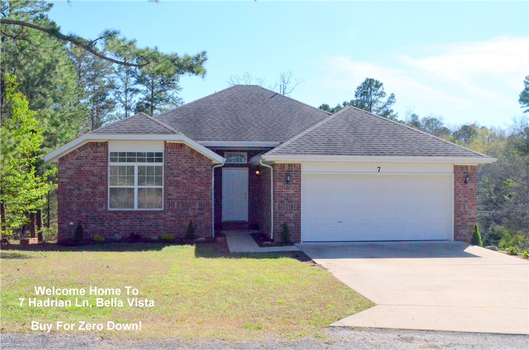 Perfect Mix Of Privacy & Convenience Just A Short Distance To HWY 71 / I-49. Welcoming Entry. Open Living Rm w/ Detailed Corner FP. New Carpet & Paint. Detailed Trim/Crown Throughout Home. Kitchen Offers Granite, New SS Appliances, Bar Seating + Eat-in, Solid Cabinets, Pantry. Mstr Suite w/ Walk-in. Dual Vanity, Linen Storage In Mst Bath. Great Secondary Bdrms; One w/ A Walk-in & One w/ Dual Closets. 12x8 Workshop Area. Relax On Your Back Deck Overlooking The Private Backyard. Buy For Zero Down! Come See.