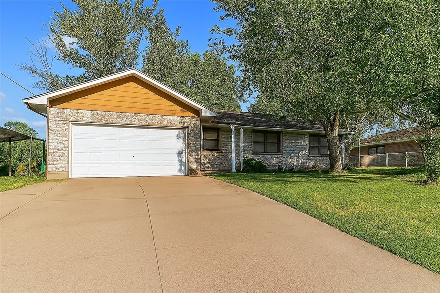 Home in a desirable neighborhood. Large lot, 3 large bedrooms. Kitchen is open to dining plus family room. Oversized 2 car garage with an additional built-in covered garage where you can park a third car. Great home and location for a first-time buyer or an investment house. New HVAC + heater installed in 2021.