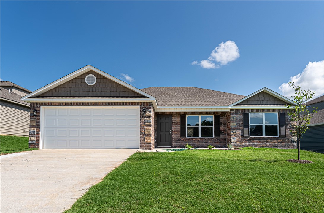 The lovely floor plan is rich with curb appeal with its welcoming covered entryway and front yard landscaping. This one-story home features 3 bedrooms, 2 bathrooms, a large family room, and a kitchen fully equipped with energy-efficient appliances, abundant counterspace, and a pantry. The laundry room is nestled between the garage and master suite for quick, convenient access, washer, dryer and fridge plus a new fenced in back yard will be provided.