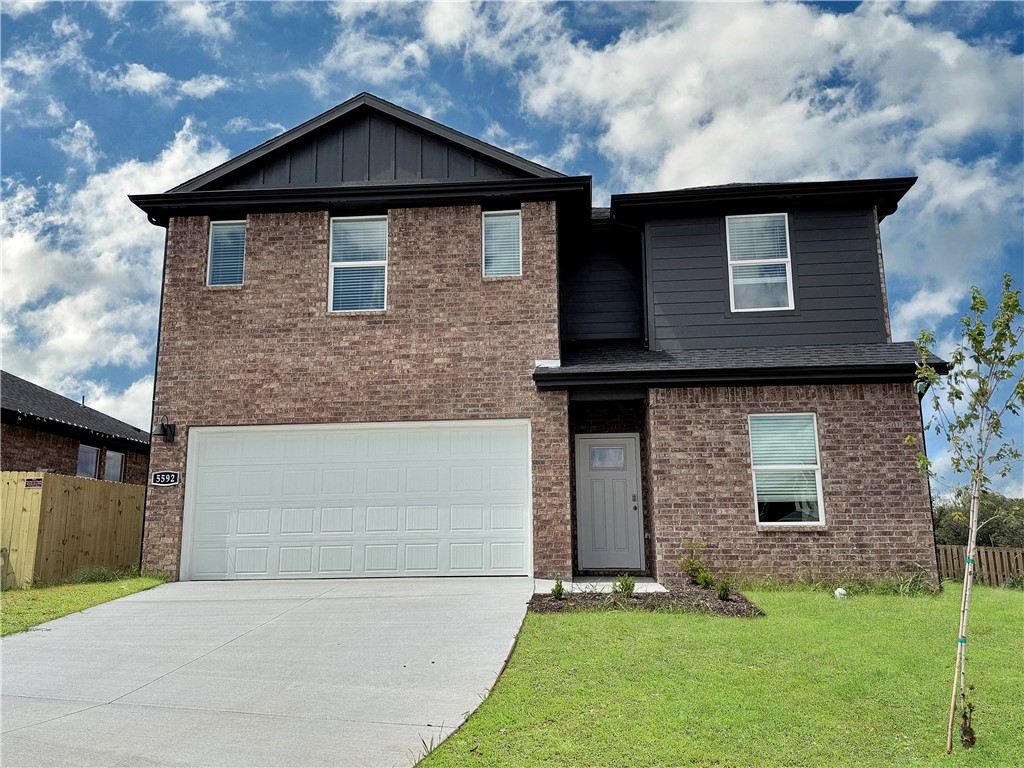 Stunning 2098 Plan with living room, kitchen and half bath down. 2 car garage! Upstairs is Bedroom 1 with 3 secondary bedrooms. The utility room is upstairs where all the bedrooms are! Habberton Ridge in Springdale, is close to the newly developed “C.L. and Willie George Park” which feature playgrounds, baseball fields, tennis courts, a dog park and walking trails. The kitchen features a beautiful island with gorgeous quartz kitchen countertops, stainless steel appliances and a pantry. Private primary bedroom includes en-suite with gorgeous quartz counter tops, double sinks and a walk-in shower. This home’s exterior features brick and HARDIE® fascia per plan, two story homes may be constructed with Brick on the front and HARDIE® on the sides and back and LP Smart Siding per plan. Landscape package! Garage Door opener! Tankless gas hot water heater! Taxes and Parcel number TBD.
