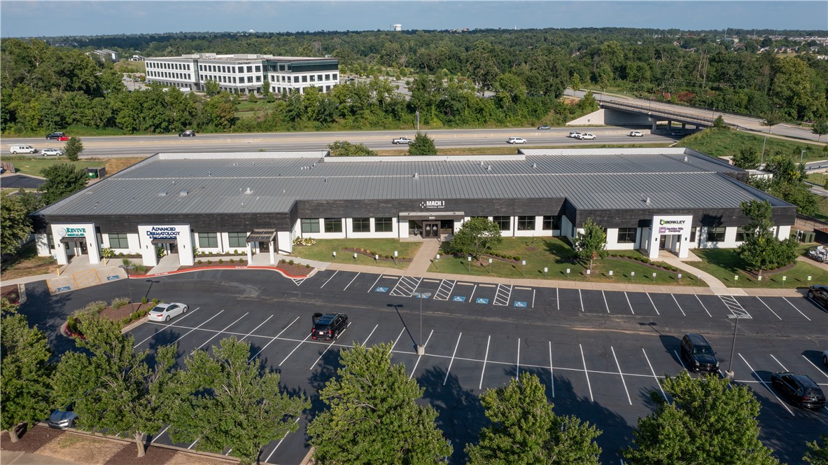 Space for Sublease. The lease term expires April 2026 and a new lease could be negotiated. Lease rate is $2,500/month plus utilities & janitorial. Class A office building with recent renovations. Easy access and prime visibility from I-49. Ample parking on-site. Monument signage opportunity.