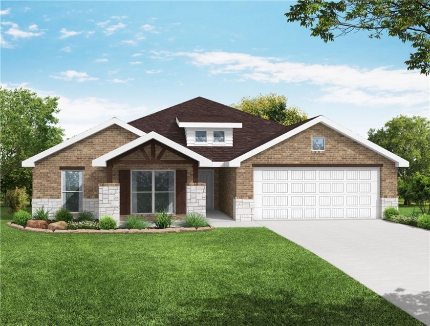 The 2410 series is a 4 bed, 3 bath home that offers a large family, dining, and kitchen area with a barstyle counter that is ideal for hosting guests. An open design layout creates a welcoming space for family time. The large primary suite offers a spacious walk-in closet, double bathroom vanities, and separate tub and shower. Taxes subject to change based on new construction.