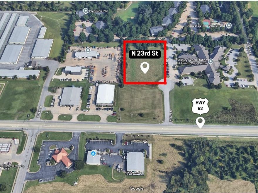 One of the last cleared, build-ready lots in this prime stretch of Rogers. Positioned right off Hwy 102, this level 2.15 acre property sits between the momentum of downtown and the convenience of I-49. With a high-viability location next to a healthcare center and surrounded by steady growth, it's a smart spot for future business development. Nearly square dimensions (209'x302') makes it easy to plan and maximize. Not many lots like this left in the area.