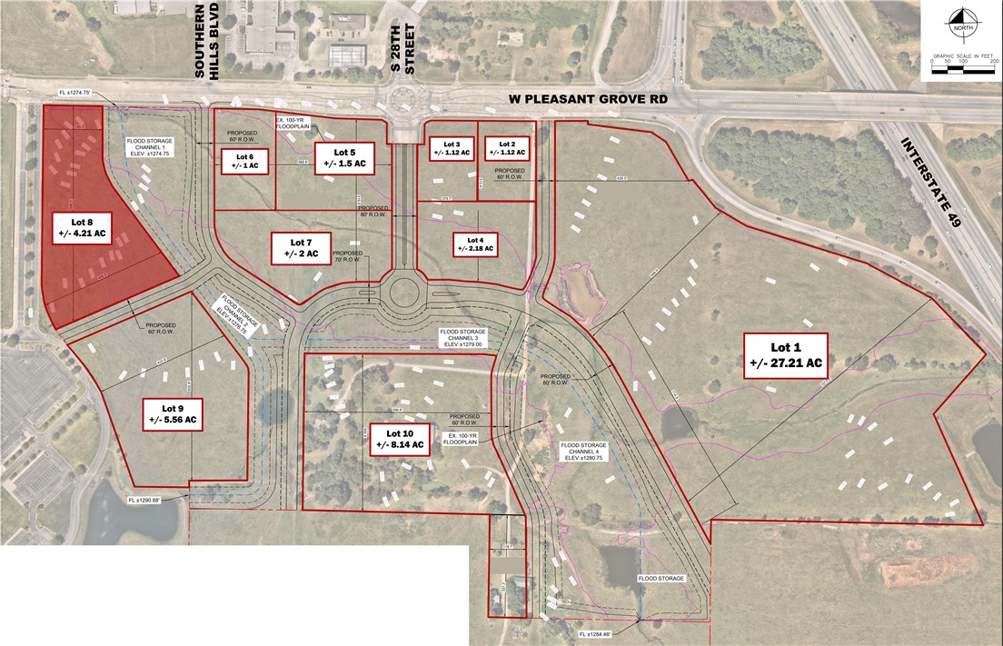 MILLS FARM COMMERCIAL-ROGERS - Land