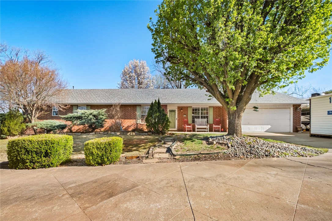 What a rare find! NEW PAINT throughout.....This beautiful home is only a few blocks to the Elm Springs and I49 exit but feels like you are in a country oasis on this incredible 1.6 acre estate. The home has a brick exterior and a completely fenced back yard which is perfect for entertaining, gardening or birdwatching. A beautiful gas fireplace in the living room can also be converted back to wood burning, if so desired. With a spacious kitchen and eat in dining positioned so you can look out onto the back yard. It has 4 bedrooms and 4 walk in closets for plenty of storage space. The back yard has a fantastic deck which was recently stained and is ready for your backyard entertainment area.
In addition to all this it also has a 30 amp electric plug for your RV set up.
Updates include; New roof in 2022, Hvac systems only 4 years old, tile was recently replaced, it has a 2000 gallon septic system which was recently pumped and hot water heater is only 1 year old. Home refresh with all interior repainted!
