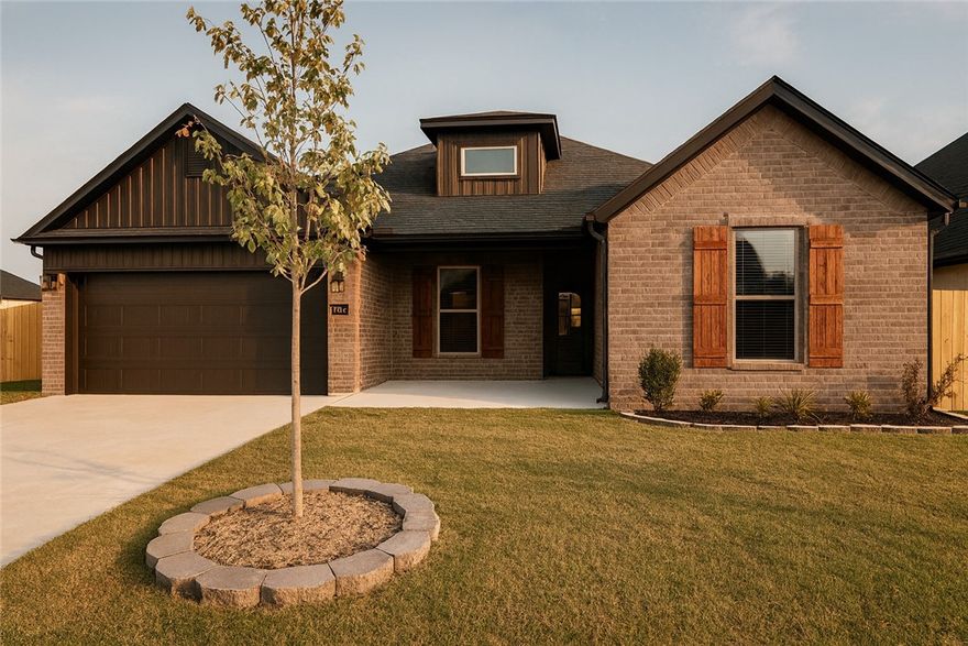 Welcome to your family home in Walnut Grove Estates. This upcoming Bentonville subdivision is located
just minutes from Vaughn Elementary, the airport, groceries, gas, & more. This gorgeous home includes so many upgrades. Quartz countertops, custom built cabinets, large separated kitchen, built-in wine rack, large closets, split floor plan & so much more.  The large master bedroom is a true retreat with a soaker tub, custom tile shower with bench, & oversized walk-in closet. Fence & gutters included in purchase price. Neighborhood pool & other POA amenities coming soon. You don't want to miss out on this one, because it won't last long.