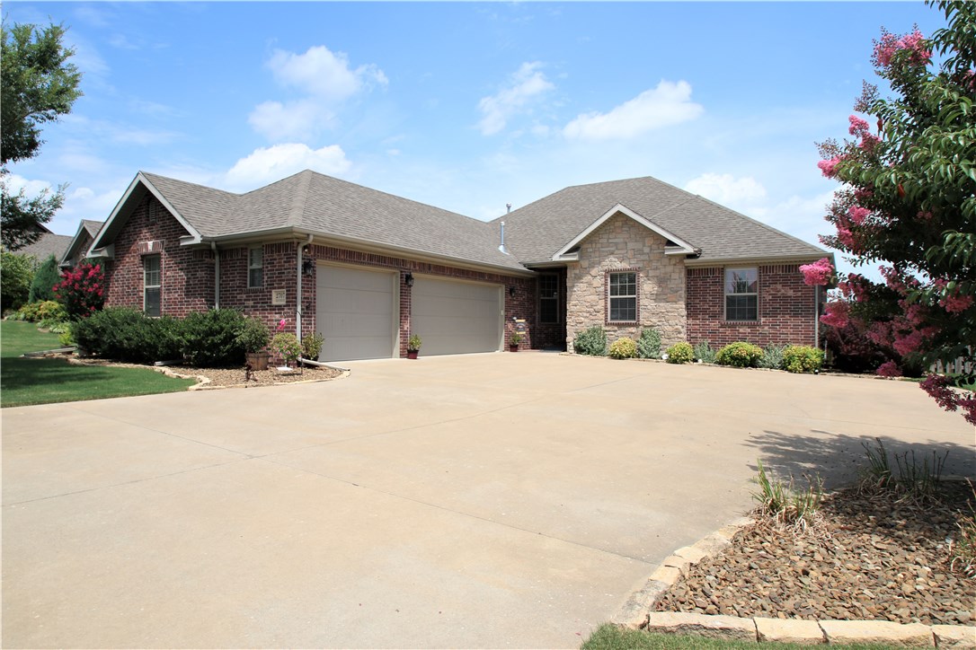 Check out this all brick/rock beauty in the amazing community of Riverwalk Subdivision. Well maintained and ready for fun in the sun. Home is split floor plan with 4 bedrooms and 2.5 bath, 3 car garage, double tray ceilings, jetted tub, large closet, kitchen pantry, eat in kitchen, formal dining room, breakfast bar, granite counters, 4" baseboards and crown moulding and an amazing back patio to enjoy the great outdoors. Community has its very own pool, childrens playground and clubhouse.