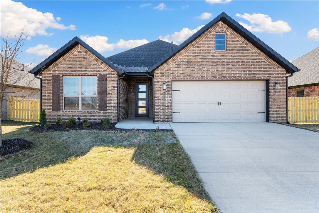 Pea Ridge boasts a variety of activities, all set against the town's scenic beauty. With abundant outdoor recreation, a strong community atmosphere, and affordable living, Pea Ridge stands out as one of Northwest Arkansas' top emerging communities.Step into the Falcon Plan, where LVP flooring spans the living spaces and every detail is thoughtfully designed, from tiled showers to premium 3CM granite countertops throughout. The utility room, with striking decorative tiles, offers direct access to the primary bedroom, making laundry effortless. The primary bedroom serves as a serene retreat, featuring exposed wood beams and large windows that fill the space with natural light. A cozy nook in the living room adds functionality, ideal as a study.The open-concept layout seamlessly connects the kitchen, dining, and living areas, flowing into a covered back patio. For a limited time rates starting at 3.99% OR $7,500 from builder & up to $4K from preferred lender.