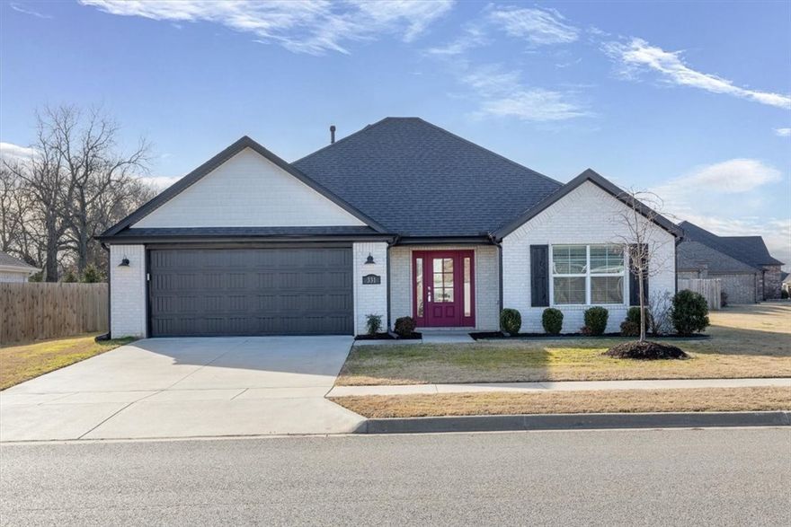 This new listing checks all the boxes for your first home or your forever home, perfect rental for your kids or any other students at the U of A! Located on a generous sized corner lot, this all-brick home boasts three bedrooms and two bathrooms, features LVP flooring throughout, granite countertops, and stainless steel appliances. The neutral color palette provides a perfect canvas for any homeowner’s personal touch. This one is absolutely move in ready, fresh landscaping, clean and even comes with a refrigerator, washer, and dryer with an accepted offer, all under 5 years old. Positioned on the west edge of Fayetteville, less than 10 minutes to the University, just within Farmington and zoned for Farmington schools, this location grants easy access to schools, parks, and shopping centers.