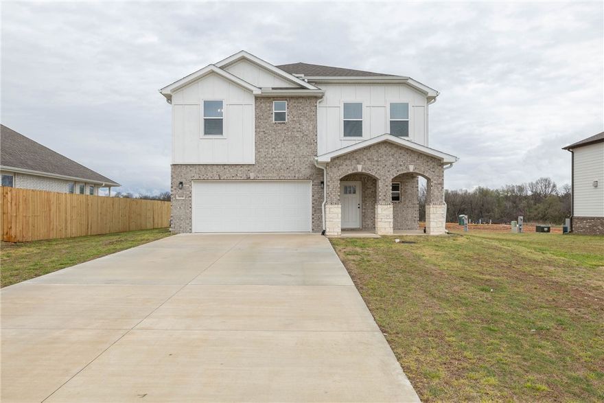Beautiful new construction in the new Deere Creek subdivision. Located at the end of a cul-de-sac, this 4 bedroom, 3.5 bath home is waiting for you! Open-concept main floor features hardwood tile flooring throughout, granite countertops, and beautiful cabinets. Fridge and deep freeze convey! Upstairs you will find 4 bedrooms and 3 full baths. Primary closet has access to the laundry. 4th bedroom en-suite is perfect for guests. Transferrable builder warranty! Must see!