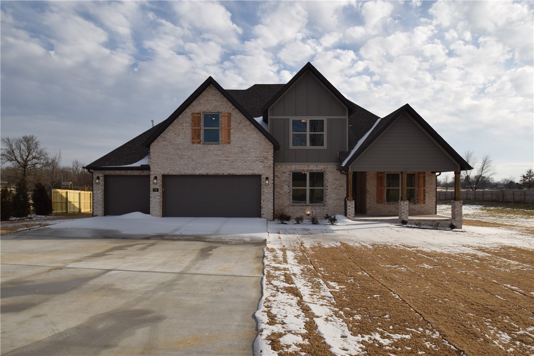 Check out this amazing new construction home on 1.38 acres in West Springdale! This stunning home greets you with it's large front patio with wood ceiling. It boasts five bedrooms, 3 full baths, (master suite, guest bedroom & full guest bath on main level) formal study, spacious kitchen and dining area, and open living area with gas fireplace. Built with your family in mind, you'll love the look and durability of the wood-look tile throughout the main level, the built-in mud bech on the main level, & spacious laundry room with ample cabinetry. As you step into the master suite you'll appreciate shiplap accent wall, large jacuzzi tub, his and her vanities, tile shower, and a huge master closet. The stair case features wood railing, iron spindlses and high impact carpet leading you to three full bedrooms and full guest bath with double vanities, and tub/shower with tile surround. Last but not least, take in the large covered patio, and expansive, private back yard with plenty of room for a shop, pool, garden, & more!