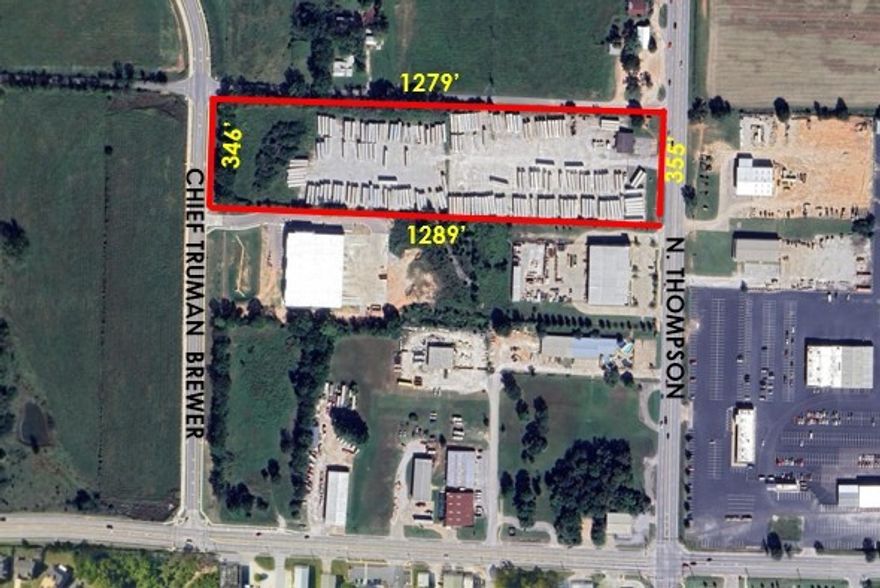 Office with ground lease.  $18,000/Month triple net lease.  8.9 acres of gravel fenced in storage.  2400SF office space with 6 offices, break room and conference room.  You will not find this much fenced in outdoor storage in NWA.  Property will soon to be the corner of new 612 Bypass and 71B interchange.
