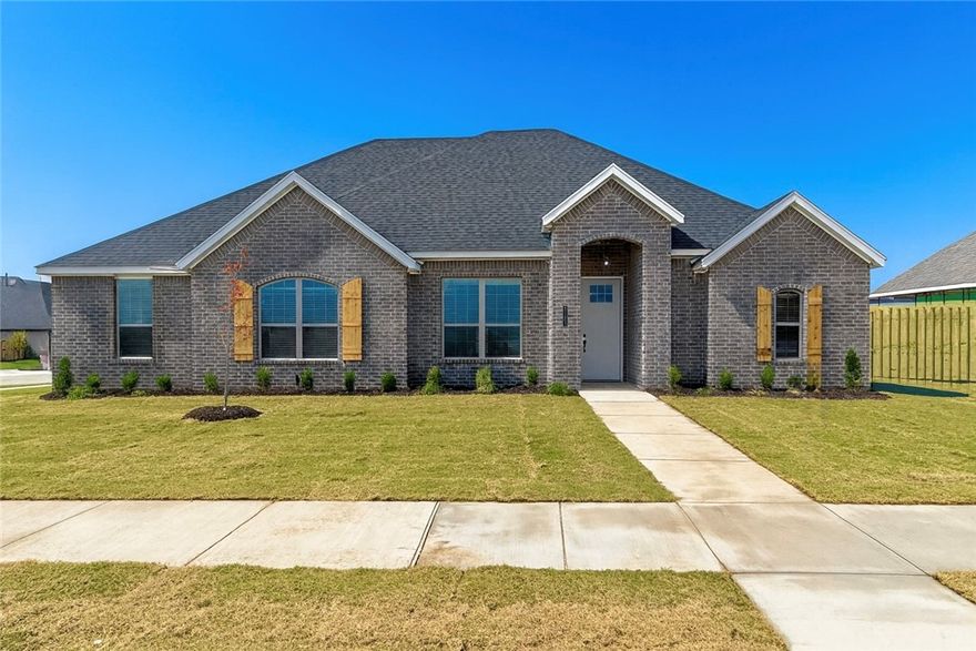 Discover the perfect blend of small-town charm and modern living in this stunning Foxwood Plan located in Concord. For a limited time, save on your monthly payment with an exclusive promo. On homes closing by year-end, the builder will buy down your interest rate to 5.125% (permanent fixed rate, not temporary) with use of the preferred lender for qualifying buyers — or receive $7,500 in builder bucks for closing costs, appliances, or upgrades. Fence, blinds, and gutters are all included. Offering 2,335 sq ft with 4 bedrooms, 2.5 bathrooms, and a spacious side-load 3-car garage, this home features a split floor plan that provides added privacy for the primary suite. Enjoy designer touches throughout, including quartz countertops, luxury vinyl plank flooring, accent walls, and framed mirrors in the bathrooms. The fully insulated garage and walls ensure year-round comfort and energy efficiency, while the utility room off the dining area and mudroom off the garage add everyday convenience.