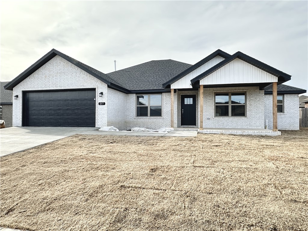 The only 4-bed, 3-bath new construction home in Grand Estates! It has been built with quality in mind. Open concept living area with tons of natural light. A formal dining room & large kitchen island leaves plenty of room to entertain or just relax and enjoy the evening. Kitchen has lots of storage with soft close drawers, granite counters and stainless steel appliances. Escape to the master suite, featuring an oversized whirlpool tub & walk-in shower, providing the ultimate relaxation after a long day. Outdoor living is a delight with a covered back porch, perfect for grilling enthusiasts or creating a cozy space around a fire pit. Don't miss your chance to get this one of a kind floor plan home in the Grand Estate Subdivision. Will qualify for an RD loan! To be complete beginning of February.