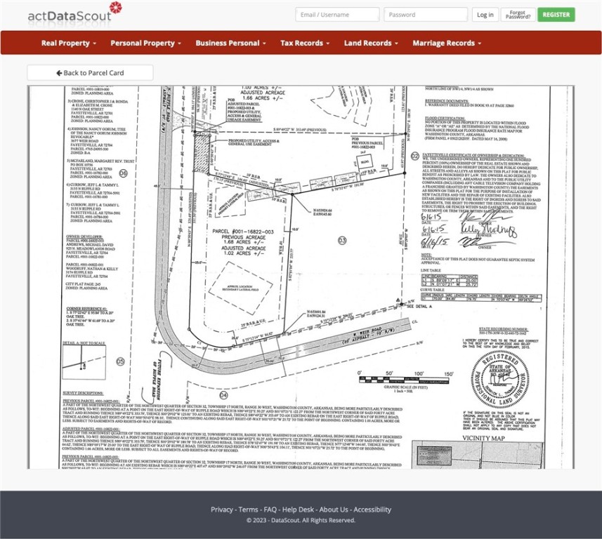 Don't miss this fantastic opportunity to own a fabulous 1.03 acre +/- lot in NW Fayetteville. Located near Holcomb Elementary, Holt Middle School, Gary Hampton Park, Van Asche corridor to UpTown and Clabber Creek Trails, this prime location offers a perfect place to build your family home with room to grow. Currently no zoning requirements as it is located in county boundaries. Seller required deed restrictions will include no manufactured homes, multifamily units, dog kennels, commercial facilities and a 2,400 square foot minimum house design. Septic system required. OzarksGo Fiber Internet available.