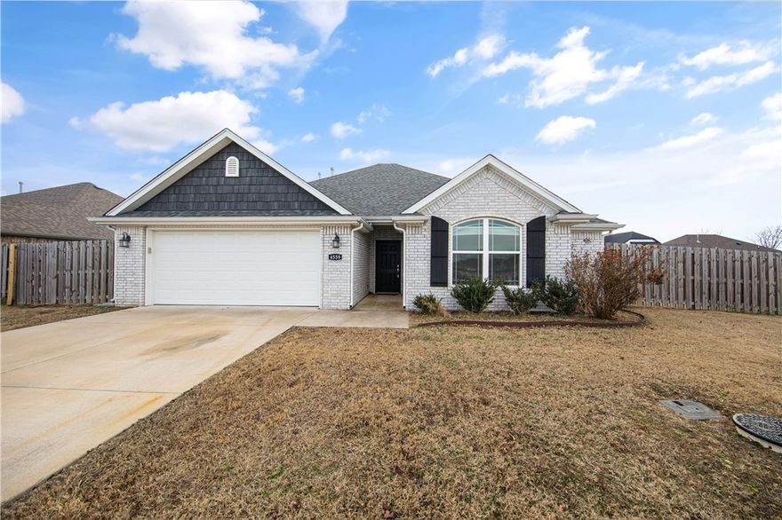 Welcome to this wonderful all brick home built in 2020 located on a corner lot in the beautiful Villages of Sloan Brooke subdivision. The 3BR 2BA home has an open concept split floor plan that has many upgrades. Luxury 'wood look' ceramic tile flooring in the main living areas, carpet in the bedrooms and granite counters in the kitchen and bathrooms. The living room has a gas fireplace and crown molding throughout. The kitchen has an upgraded backsplash, a gas range, vented hood and an adorable granite kitchen island. From the kitchen you can step out onto the oversized covered patio overlooking the large back yard.