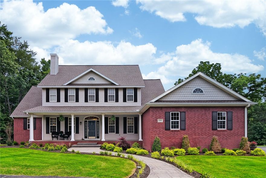 This recently remodeled & expanded square footage home sits at the edge of Fayetteville & Springdale, and is located within a 1 minute drive to Sassafras Winery for drinks and food on their muliti-tiered patio in the evenings. Remodeled, with newly refinished hardwood floors & tile, interior paint, new stair and balcony railings, new cabinets and built-in’s in some areas, fully finished out theater room / game room / FR, with a screen 10' wide! Features 5 bedrooms, 4.5 baths, office & dining room across and recently expanded 4,484 sq.ft. There are two master suites, or an in-laws living quarters on the main level. Ample space for living and entertaining inside or on the large deck that overlooks your tree canopy park-like setting to view the creek and deer across this beautiful sprawling 3.9-acre lot, with creek frontage along the entire back property line. Storage building and RV / trailer pad.