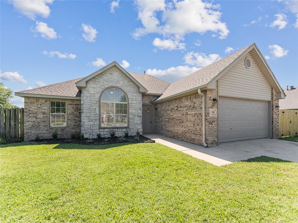 Recently updated home in Centerton waiting just for you. With a conveniently located neighborhood, you will be close to local schools and parks, less than 15 minutes to downtown Bentonville and the XNA airport, and a quick jump on i49 for everything NWA has to offer. You will feel right at home as you walk in with new luxury vinyl flooring and new paint. This floor plan provides a large primary bedroom with wonderful en suite bathroom with large shower. The kitchen cabinets are freshly painted along with new quartz countertops. The fenced backyard can be enjoyed under the patio's pergola. With so much to offer, it's time to schedule your viewing!