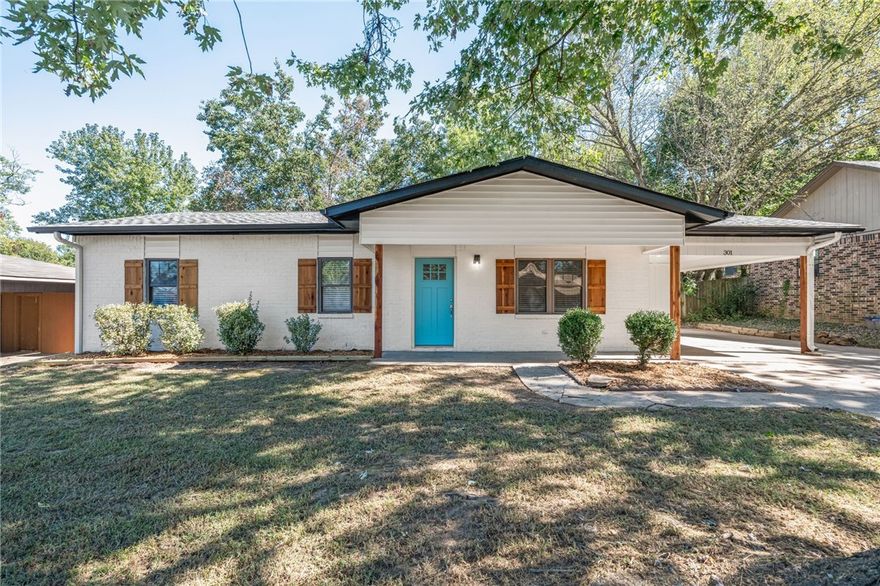 Completely Updated & Move-In READY! Welcome home to this beautiful updated 3 bedroom, 1.5 bath home that blends modern charm with classic comfort. Step inside to find fresh updates throughout - including a brand new roof, stylish finishes, and inviting living spaces filled with natural light. The exterior features fresh paint, charming wood shutters, and a welcoming front porch with cheerful pop of color on the door that adds great curb appeal. This spacious yard offers room to relax, garden, or entertain under the shade of mature trees. Conveniently located close to schools, shopping, and parks, this home is perfect for anyone looking for comfort, style, and move-in readiness. Don't miss your chance to make this one yours- schedule a showing today!