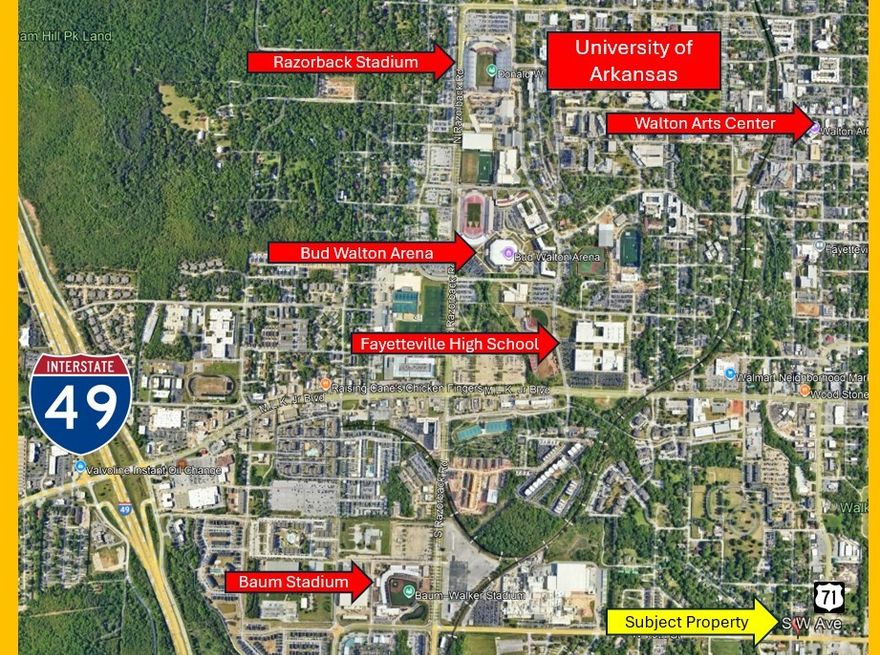 Excellent opportunity for multifamily development. 2 lots available for a combined .47 acres. Very close proximity to the UofA and all UofA sports venues, Fayetteville High School, and close proximity to 71B and I49.
