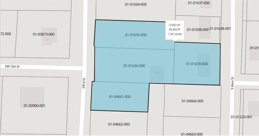 Prime investment opportunity with endless potential. Four adjacent parcels totaling approximately 1.35 acres and with frontage on both SW "A" Street and S Main St, you've got access to both Downtown Bentonville thoroughfares. Properties like this don't come along often anymore. See also Land Listing MLS# 1265010