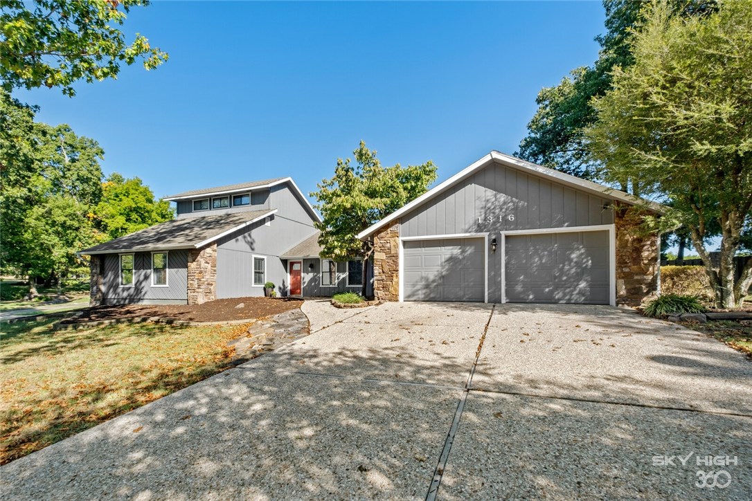 MUST SEE!! Great location just 2 miles from downtown Bentonville and around the corner from mountain bike trails. This home is perfect for entertaining with the game room opening to your outdoor oasis and pool. 4 car garage (2 car is detached) could be great for a workshop. Plentiful storage in the kitchen with pull out drawers in all cabinets. Tons of natural light. New half bath added in 2020 with access to the pool. New flooring in game room in 2020. New gutters on detached garage in 2020. New landscaping in 2020. New pool pump in 2019. Home Warranty with extra coverage for the pool to convey with purchase.