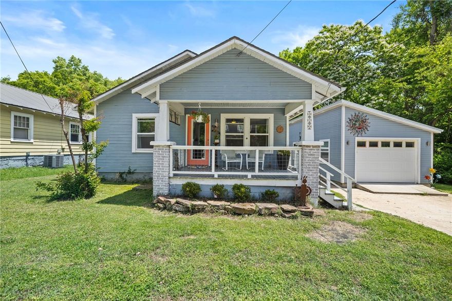 Welcome to this amazing Fayetteville retreat! Nestled just a short stroll from Historic Downtown this beautifully updated Craftsman-style home blends classic character w/ modern comfort. Featuring 2 Beds, 1 BA plus bonus room across 1056 square feet it’s an ideal find for first-time buyers, professionals, or savvy investors. Enjoy outdoor living in the heart of the city with a spacious, private backyard complete with a babbling brook, mature trees, fire pit and a new deck perfect for relaxing or entertaining. Major updates completed in 2018 ensure peace of mind and modern convenience throughout the home. Sitting on 0.19acres, this property includes a generous 14'x24' garage—great for storage, hobbies, or a workshop. With its unbeatable location near all things Fayetteville, including dining, trails, arts, and the University, you’ll love the lifestyle this home offers. Walk to Dickson St, Feed & Folly, Crisis Brewery, the Greenway more. Don’t miss your chance to own a piece of Fayetteville charm in a prime location!