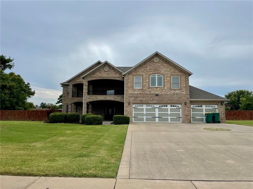 This home features lots of space on a one acre lot!  Every bedroom in this 5 bedroom home has an en suite bathroom.  4 large patios or balconies all covered. Kitchen features stainless steel appliances and opens up to a great room with gas log fireplace.  Large pantry. Formal dining with butler's pantry.  Formal living room with gas log fireplace.  Two story entry way.  Oversized game room with covered balcony access.  Extra storage space.  Just minutes from shopping, restaurants and I-49.