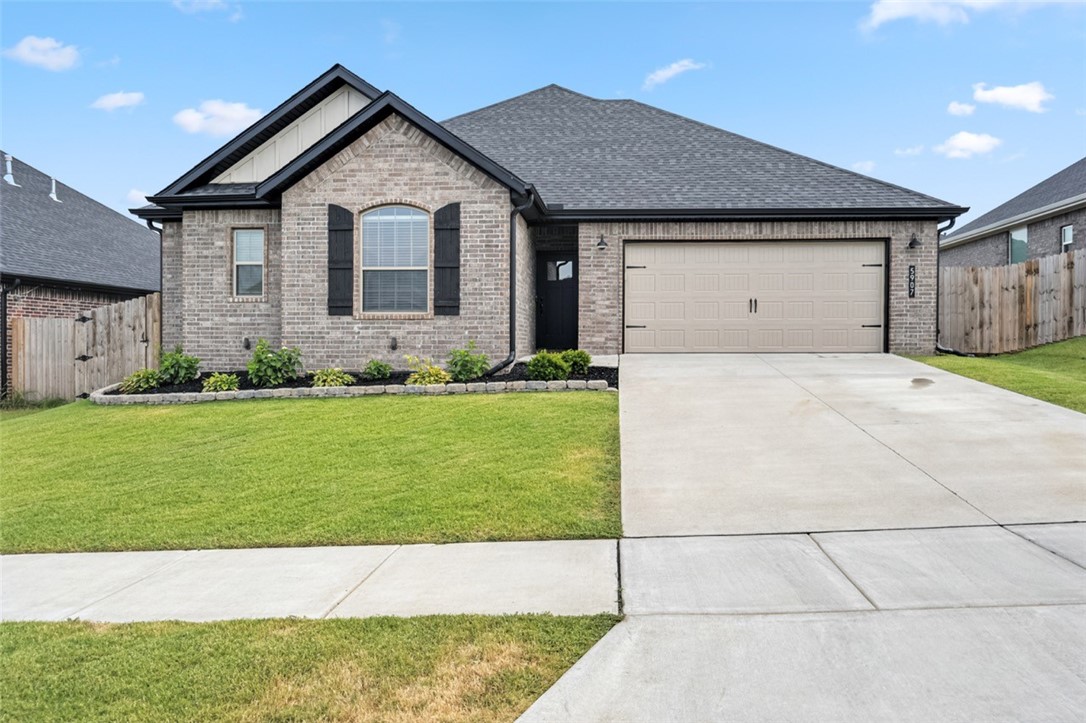 Located just 17 minutes from the Walmart Campus and 18 minutes to Bentonville Square, this well-maintained home is only a couple of years old and situated in the desirable Bentonville School District. Featuring 4 bedrooms, 2 bathrooms, a split floor plan, granite countertops, floor-to-ceiling kitchen cabinets, oversized bedroom closets, and ample storage throughout. Enjoy the covered patio with gas grill hookup and a two-car garage. Easy access to XNA and Walmart DC.