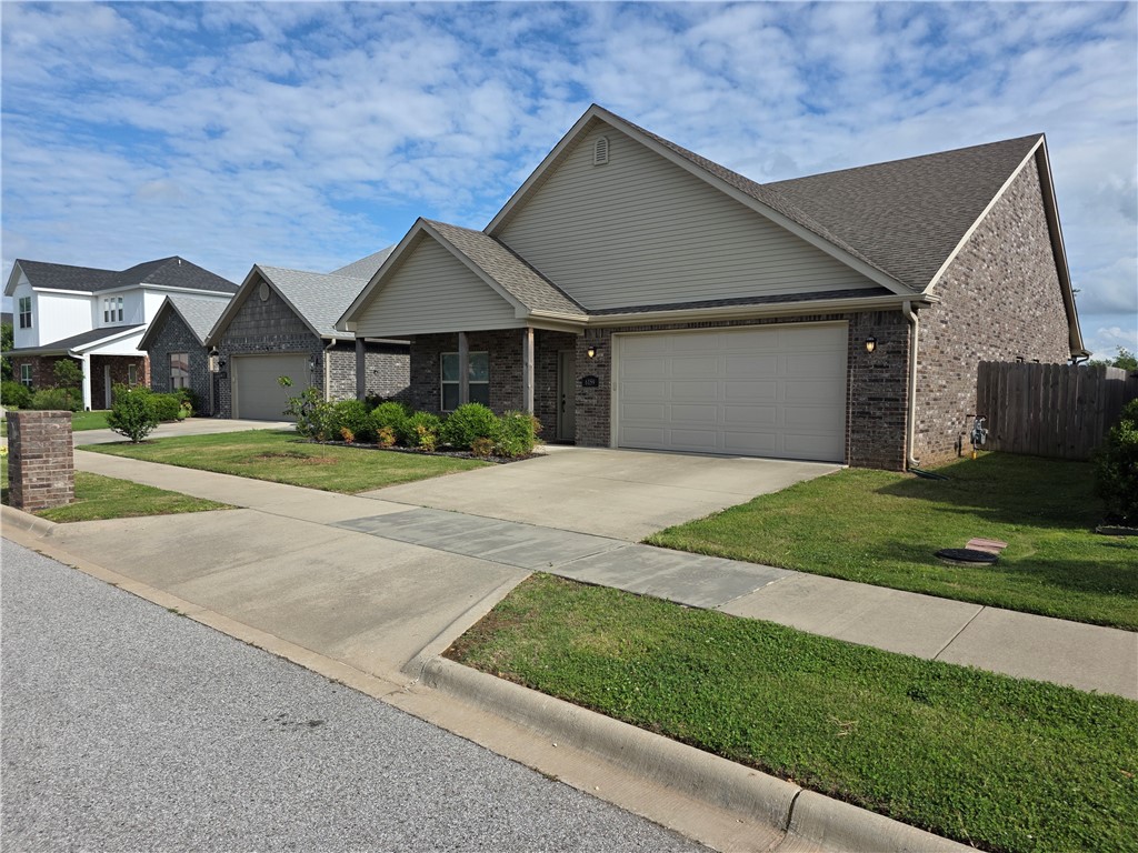 Stop looking! Here is the home you have been wanting to buy. This brick home is very nice and move in ready. Nine foot ceilings, vaulted living room ceiling, open floor plan with gas fireplace and a covered patio. Spacious kitchen and dining area, large primary suite with exceptional closet and bathroom. Did I mention this home is built on a slab foundation for easy access. Enjoy the fenced backyard and the game area. This home is located in a quite subdivision with no thru traffic. You will be sorry if you miss this opportunity.