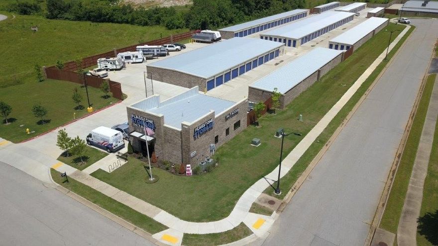 Newly built 5.5+/- acre storage facility. Total of 497 rental units; 210 climate controlled, 268 non-climate drive-up, 14 boat, trailer, or RV parking, and 5 parallel vehicle parking. 24 hour personal code access. 30’ in between buildings for easy access and all areas are paved concrete!! Office has multiple uses: Office, conference meeting room, living area if necessary (for on site manager). Located in one of the highest growth rates areas in northwest Arkansas! Close to Walmart Distribution Centers.