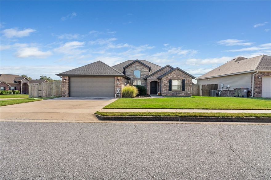 Welcome to the beautiful Cave Springs! This 4-bedroom, 2-bath home sits on a spacious corner lot and offers the perfect blend of comfort and style. Enjoy an open layout filled with natural light, a modern kitchen with granite countertops and stainless appliances, and a cozy living area ideal for entertaining. The primary suite features a private bath and walk-in closet, while three additional bedrooms provide space for guests, work, or play. Step outside to a covered deck overlooking the backyardāperfect for relaxing or gatherings. Conveniently located near top-rated schools, parks, shopping, and just minutes from Bentonville and Rogers. Move-in ready and beautifully maintained, this Cave Springs gem is ready to welcome you home!