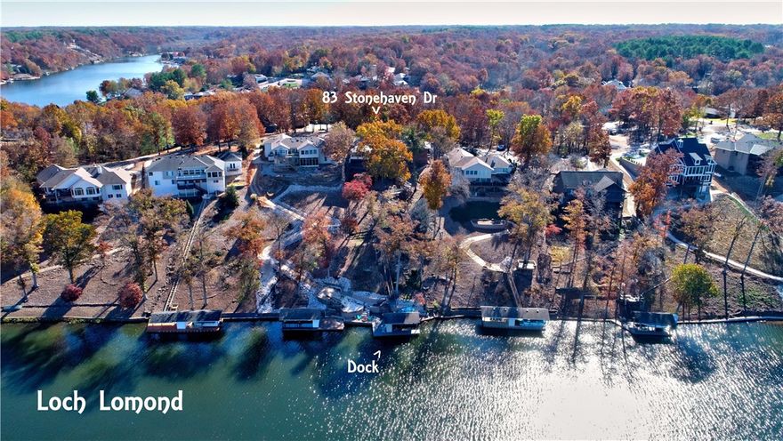 Beautiful lake front home w/private boat dock on Lake Loch Lomond!! Incredible views of the lake make this one extra special! This tastefully updated 4/bed 3/bath home has new paint & lights throughout, new hardware & new interior doors. Fabulous 4 seasons room w/perfect views of lake on main! Lower-level walkout w/2 bedrooms, 2nd living & kitchen, huge storage area & workout room. Several outdoor decks & screen porch overlooking the lake make for fabulous spaces to relax & dine. Private dock is totally refreshed w/a brand new retention wall, new steps, improved sea wall, firepit, increased living space, all new rock & landscaping. Decks, fence, & stairs to lake were all resurfaced & stained. New roof in 2020 & new air conditioners in 2021! Full size trees added to provide additional privacy. Three car garage & circular drive offer plenty of parking. Loch Lomond is Bella Vista’s largest lake, offering motor boating, great fishing, paddle boarding, dining, etc. True lake living w/quick access to town.