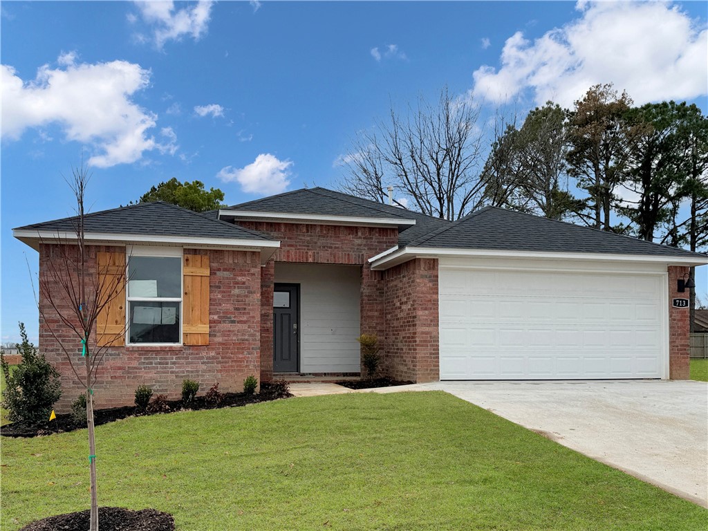 Delightful Denton plan in West Wind! Each home in West Wind was meticulously crafted with attention to detail, creating a space that feels both luxurious and welcoming. These homes are complete with granite kitchen countertops, 36-inch cabinets, and stainless-steel appliances! The primary bath features double sinks, and a walk-in shower! The secondary bath will have a tub/shower. Each home features LVP flooring throughout (per plan). These homes offer a covered patio (per plan), garage door opener, landscape package (per plan), and beautiful 4 Sides brick with Hardie® Fascia (per plan). Bentonville Schools! Located in Northwest Arkansas, Centerton boasts a growing job market with opportunities at major companies like Walmart, Tyson Foods, and J.B. Hunt. Close to Bentonville’s downtown area, a hub for arts, dining, and culture, with the renowned Crystal Bridges Museum of Art. Whether relocating for work, family, or adventure, Centerton offers a perfect balance of convenience, culture, and outdoor activities.