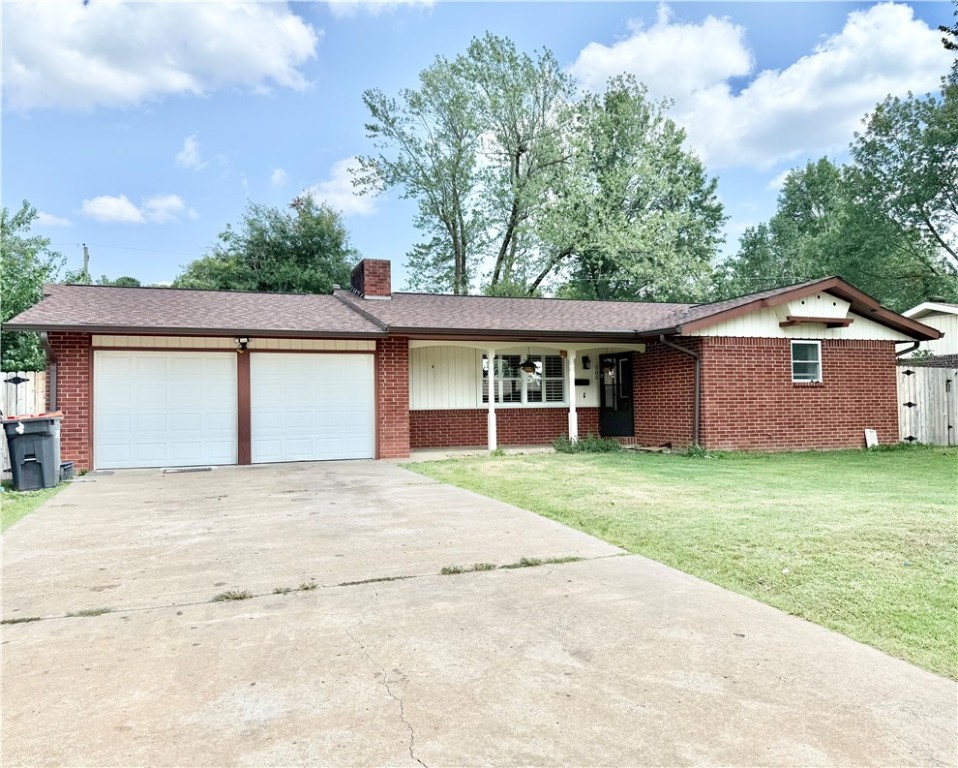 Beautiful home in a quiet, established neighborhood with easy access to I-49. Conveniently located near schools, shopping, and dining. This mostly brick home offers low exterior maintenance and features a roof that's approximately 3 years old. Inside, you'll find a spacious living room and kitchen, plus a bright sunroom perfect for relaxing or entertaining. The large, privacy-fenced backyard includes a new storage shed. Additional highlights include a generous two-car garage. Schedule your private showing today!